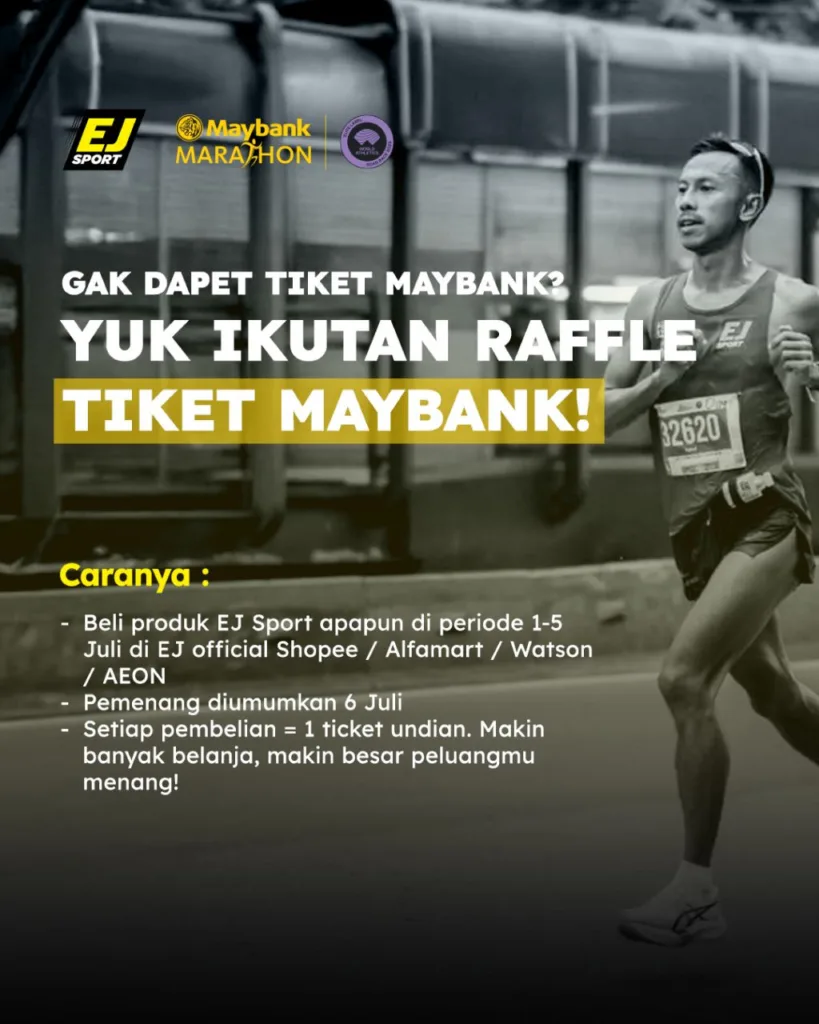 EJ Sport Top Spender Raffle Ticket Maybank Marathon 2025
